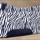 ZEBRA HILASON HORSE SQUARE SADDLEBACK CONTOURED CUT SADDLE PAD W/ FELT BOTTOM