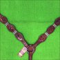 HILASON WESTERN LEATHER RAWHIDE BRAIDED HORSE BREAST COLLAR MA