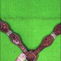 HILASON WESTERN LEATHER RAWHIDE BRAIDED HORSE BREAST COLLAR MA