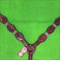HILASON WESTERN LEATHER RAWHIDE BRAIDED HORSE BREAST COLLAR MA
