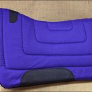 PURPLE HILASON HORSE SQUARE SADDLEBACK CONTOURED CUT SADDLE PAD W/ FELT BOTTOM