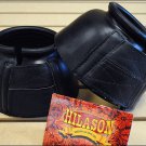 LARGE HILASON WESTERN HORSE TACK RUBBER BELL BOOTS BLACK
