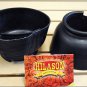 LARGE HILASON WESTERN HORSE TACK RUBBER BELL BOOTS BLACK