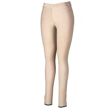 X-LRG 36-38 BEIGE DEVONAIRE VERSAILLES LADIES LONG LO-RISE RIDING SHOW BREECH