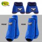 SML BLUE RELENTLESS TREVOR BRAZILE FRONT REAR SPORT BELL BOOT 6 PACK HORSE LEG