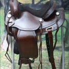 TO108AB-F HILASON TREELESS WESTERN LEATHER TRAIL PLEASURE HORSE RIDING SADDLE 18