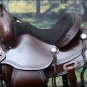 TO108AB-F HILASON TREELESS WESTERN LEATHER TRAIL PLEASURE HORSE RIDING SADDLE 18