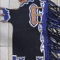 CH541V1- HILASON BLACK BULL RIDING SOFT SMOOTH LEATHER RODEO WESTERN CHAPS