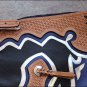 CH541V1- HILASON BLACK BULL RIDING SOFT SMOOTH LEATHER RODEO WESTERN CHAPS
