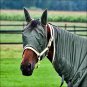 LARGE HORZE SOFT POLYESTER DURABLE COMFORTABLE  FLY MASK W/ FLEECE GREEN