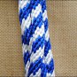 SHOWMAN BLUE POLY HORSE 8 feet LEAD ROPE WITH BRASS SNAP