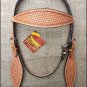 V1 HILASON WESTERN HAND TOOLED LEATHER HORSE BRIDLE HEADSTALL - TAN