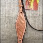 V1 HILASON WESTERN HAND TOOLED LEATHER HORSE BRIDLE HEADSTALL - TAN