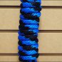 BLUE BLACK HORSE TACK SOLID BRAID POLY ROPE LEAD W/ NPMI BUFFALO SNAP 5/8 X 9