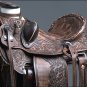 WD013CHORO HILASON BIG KING WESTERN WADE RANCH ROPING COWBOY TRAIL SADDLE