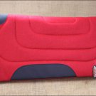 RED 1 INCH FELT HORSE SADDLE PAD W/ SUEDE WEAR LEATHER BY WEAVER LEATHER