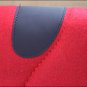 RED 1 INCH FELT HORSE SADDLE PAD W/ SUEDE WEAR LEATHER BY WEAVER LEATHER