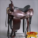 DF200 15" HILASON WIDE GULLET DRAFT WESTERN TRAIL ENDURANCE HORSE SADDLE