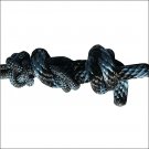 PROFESSIONAL CHOICE DURABLE HORSE NYLON ROPE HALTER W/ MATCHING LEAD BLACK