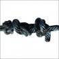 PROFESSIONAL CHOICE DURABLE HORSE NYLON ROPE HALTER W/ MATCHING LEAD BLACK