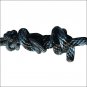 PROFESSIONAL CHOICE DURABLE HORSE NYLON ROPE HALTER W/ MATCHING LEAD BLACK