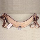 HILASON LEATHER TACK HORSE STEER TRIPPING BREAST TRAPS 3 1/4 inch OAK STAMPED