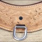 HILASON LEATHER TACK HORSE STEER TRIPPING BREAST TRAPS 3 1/4 inch OAK STAMPED