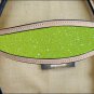 HILASON WESTERN LEATHER HORSE HEADSTALL BRIDLE TAN YELLOW INLAY