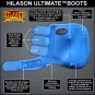MEDIUM HILASON ZIGZAG LIME HORSE FRONT LEG PROTECTION ULTIMATE SPORTS BOOT PAIR