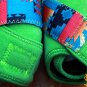 MEDIUM HILASON AZTEC LIME HORSE REAR LEG PROTECTION ULTIMATE SPORTS BOOTS PAIR