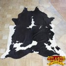 HS1173-F HILASON HAIR ON LEATHER PURE BRAZILIAN COWHIDE SKIN RUG CARPET NATURAL