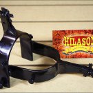HILASON BLACK STEEL RODEO BULL SPURS