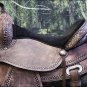 TO102RO-F HILASON TREELESS WESTERN LEATHER TRAIL PLEASURE HORSE RIDING SADDLE 16