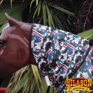 HILASON WINTER WATERPROOF POLY TURNOUT HORSE NECK WRAP USA FLAG CAMOUFLAGE