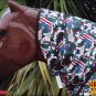 HILASON WINTER WATERPROOF POLY TURNOUT HORSE NECK WRAP USA FLAG CAMOUFLAGE