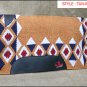 HILASON ARGYLE ZEALAND SHOW WOOL HORSE SADDLE BLANKET / GEL / WOOL PAD 34" x 36"