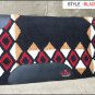HILASON ARGYLE ZEALAND SHOW WOOL HORSE SADDLE BLANKET / GEL / WOOL PAD 34" x 36"