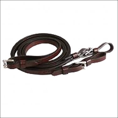 1/2"X9' TUCKER WALKING HORSE REINS OUTSIDE ROLLER BUCKLE CHROME HARDWARE