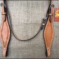 S321 HILASON WESTERN HAND TOOL BARB WIRE LEATHER HORSE BRIDLE HEADSTALL TAN