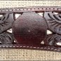 F305 HILASON WESTERN HORSE BREAST COLLAR DARK BROWN W/ SNAKE PRINT INLAY