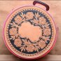 AH-2 HILASON HORSE MEDIUM PINK MOLDED HEAVY DUTY ABS ROPE CAN W/ LEATHER TRIM