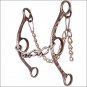 CLASSIC EQUINE CHAIN MOUTHPIECE BARREL HORSE GAG BIT DIAMOND LONG SHANK