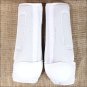 LARGE WHITE CLASSIC EQUINE WESTERN HORSE TACK PRO TECH HIND BOOTS