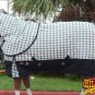 78" HILASON 1200D WATERPROOF POLY TURNOUT HORSE BLANKET NECK COVER OFF WHITE