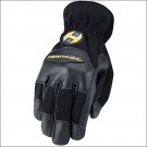 8 SIZE HERITAGE TRAINER HORSE RIDING STRETCHABLE GOATSKIN LEATHER GLOVES BLACK