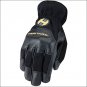 8 SIZE HERITAGE TRAINER HORSE RIDING STRETCHABLE GOATSKIN LEATHER GLOVES BLACK