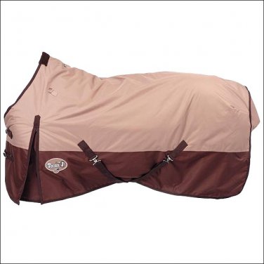 72" TOUGH-1 600D WATERPROOF POLY HORSE SURCINGLES TURNOUT BLANKET TAN