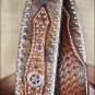 WESTERN NOCONA HAIR STAR CONCHO BROWN LEATHER MENS BELT 34-46 INCHES
