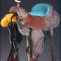 BH124-F HILASON BIG KING WESTERN WADE RANCH ROPING COWBOY LEATHER SADDLE 16"