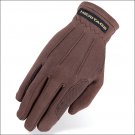 05 SIZE HERITAGE POWER GRIP STRETCHABLE NYLON HORSE RIDING EQUESTRIAN GLOVE BROW